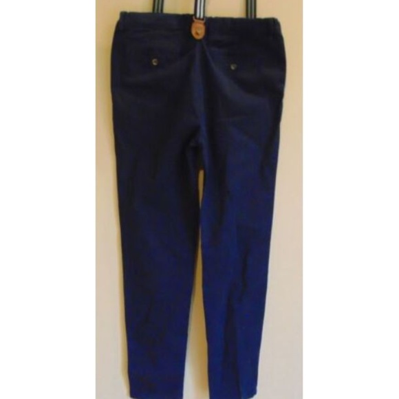 Bardot Junior Chinos Navy Pants Suspenders Boys 18 - Picture 4 of 8